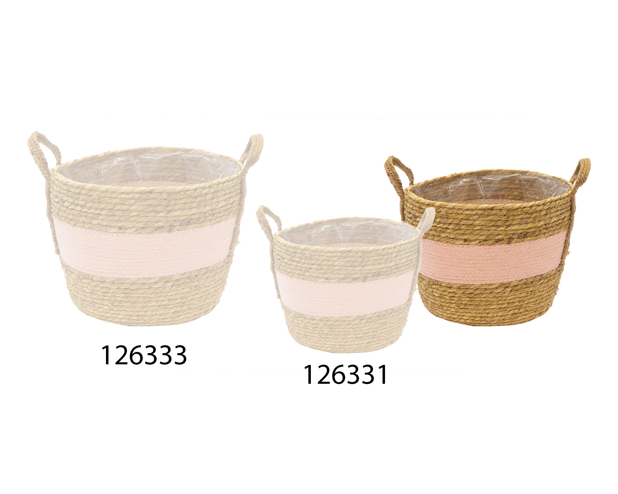 Cesta Hayden Cauldron Mid Rosa Medium D29 in Salice - immagine 2