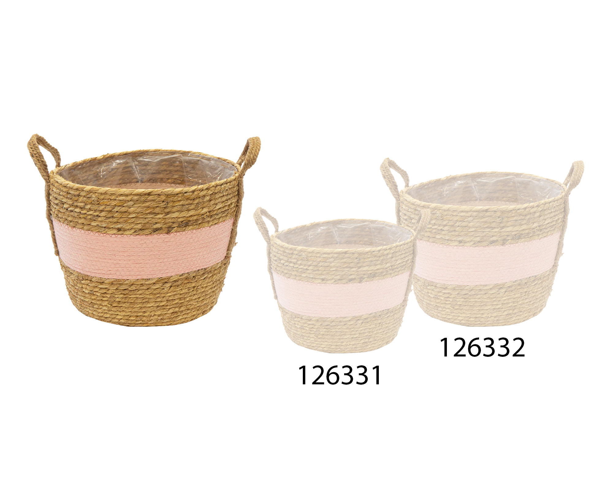 Cesta Hayden Cauldron Mid Rosa Large D33 in Salice - immagine 2