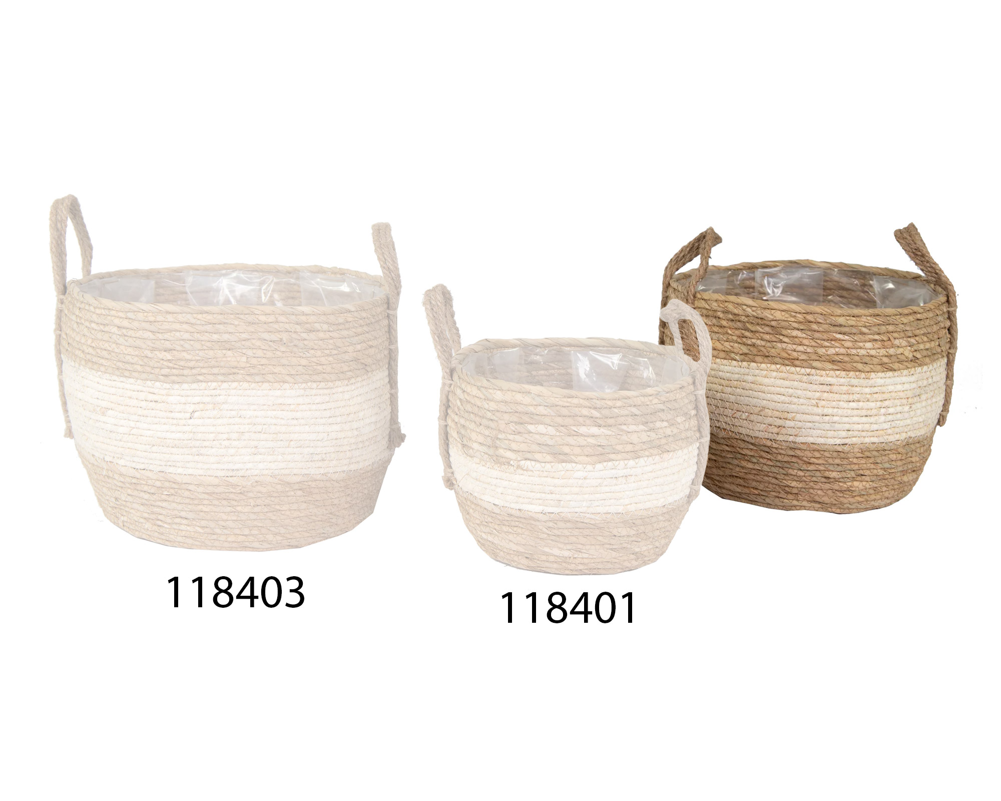 Cesta Hayden Cauldron Mid Bianco Medium D29 in Salice