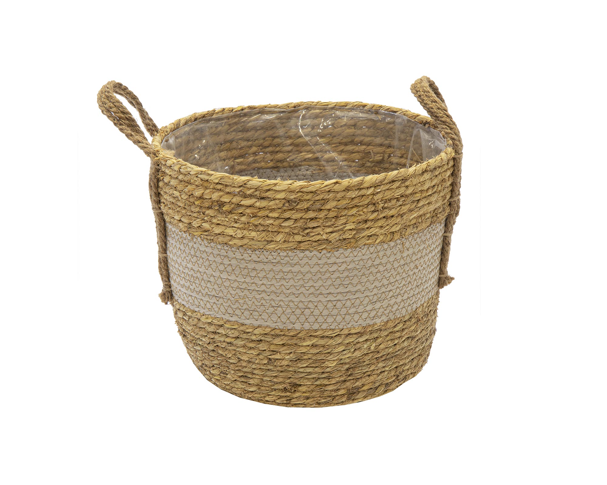 Cesta Hayden Low Mid Grigio Small D24 in Salice