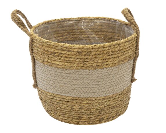 Cesta Hayden Low Mid Grigio Large D33 in Salice