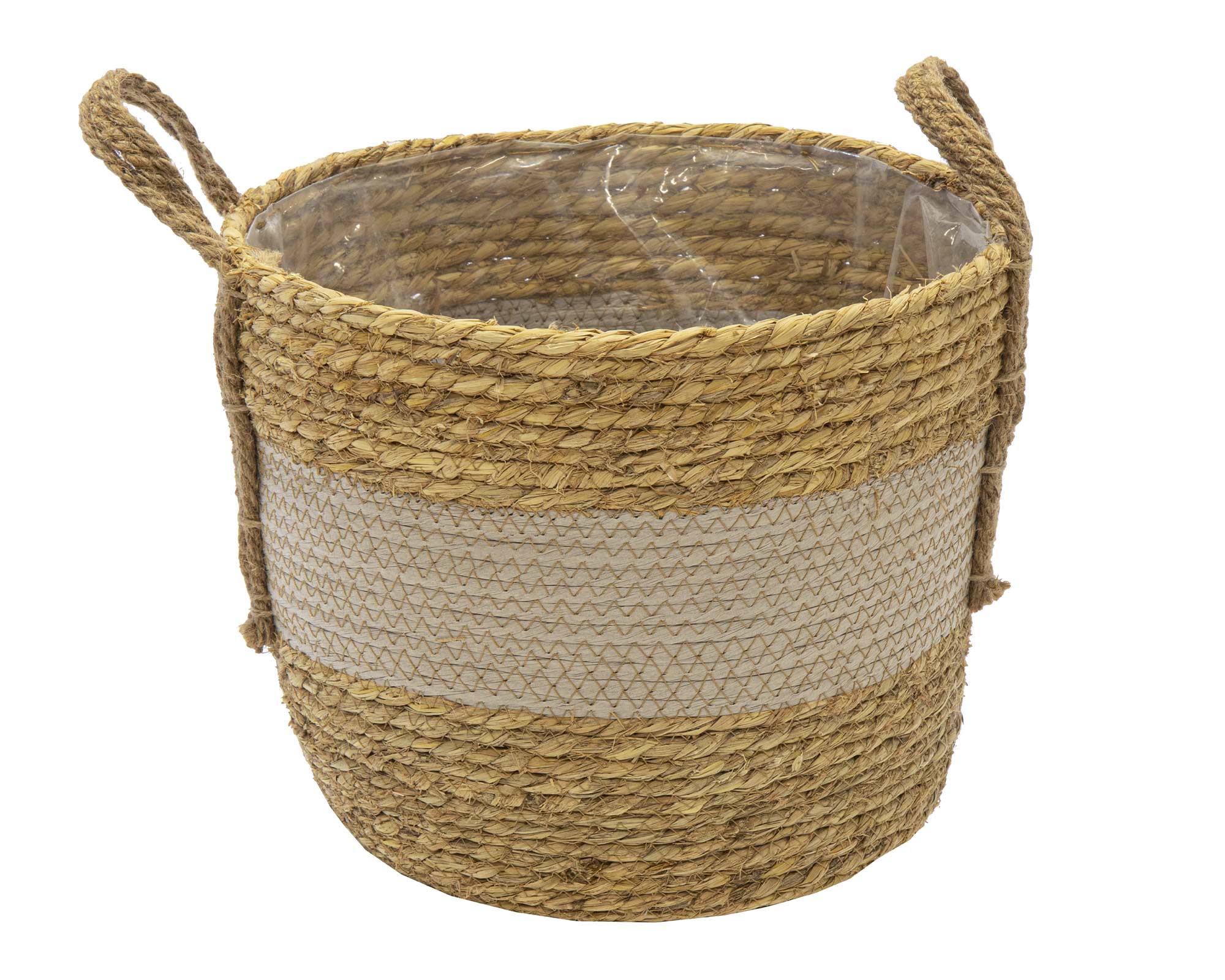 Cesta Hayden Low Mid Grigio Large D33 in Salice