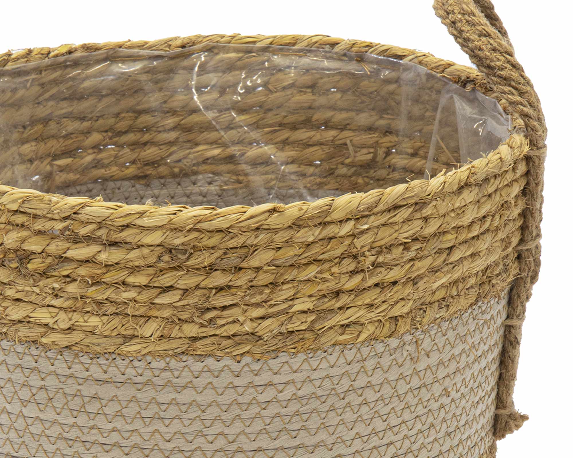 Cesta Hayden Low Mid Grigio Large D33 in Salice - immagine 3