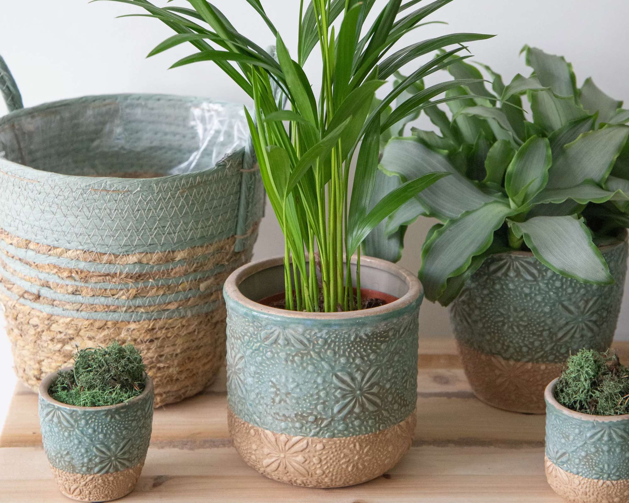 Cesta Hayden Swirl Blu D18 in Salice - immagine 3