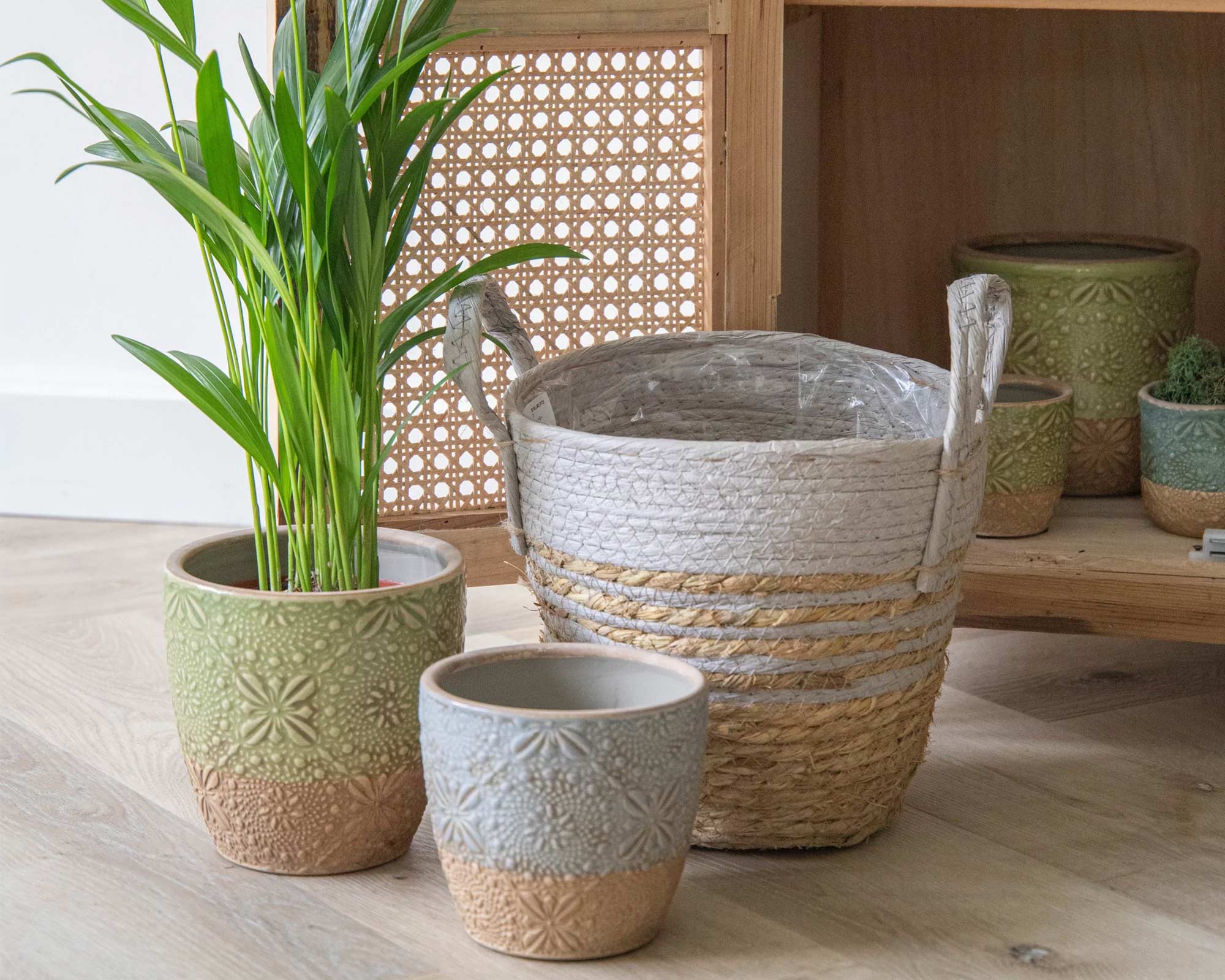 Cesta Hayden Swirl Grigio - immagine 3