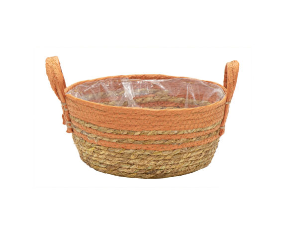 Cesta Hayden Swirl Arancione D19 in Salice