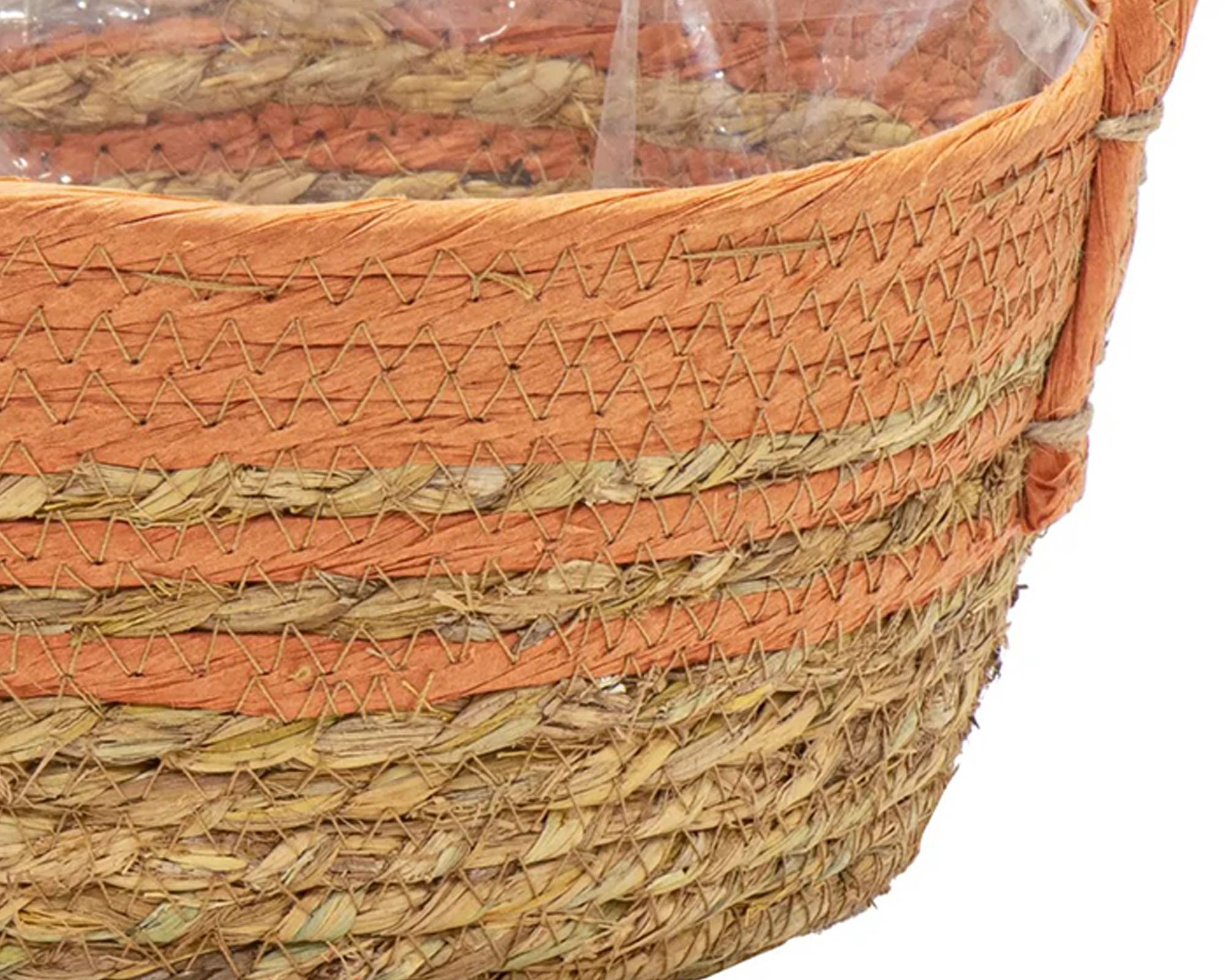 Cesta Hayden Swirl Arancione D19 in Salice - immagine 2