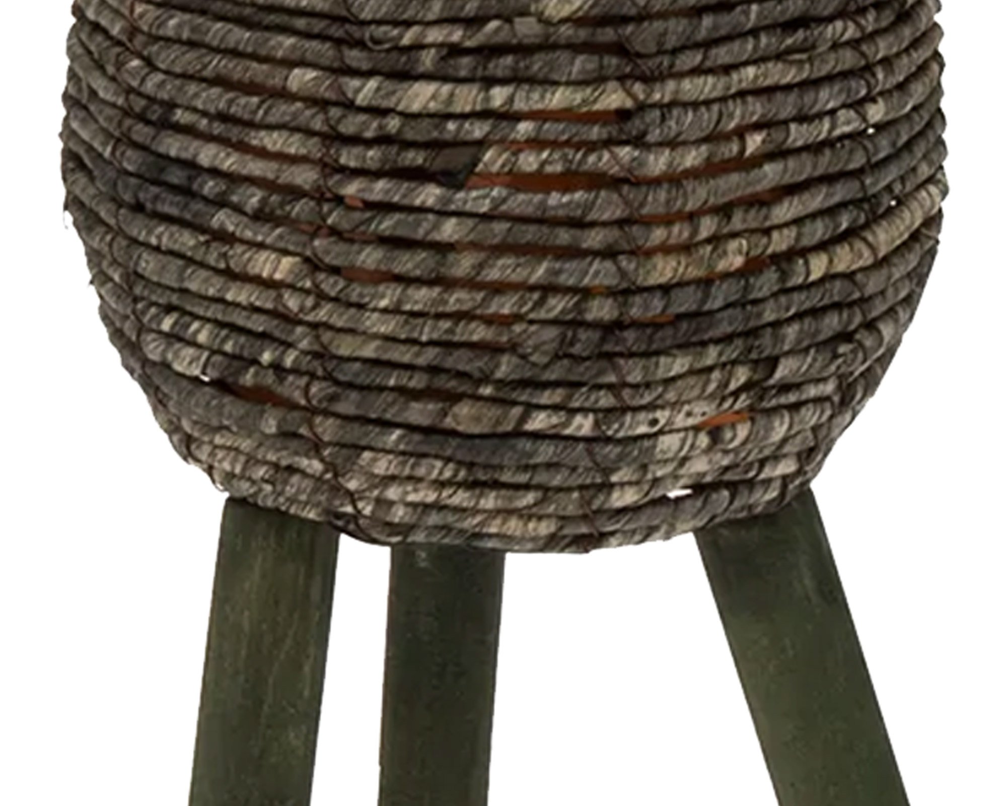 Cesta Con Base Loftier Cauldron Mottled Verde Small - immagine 3