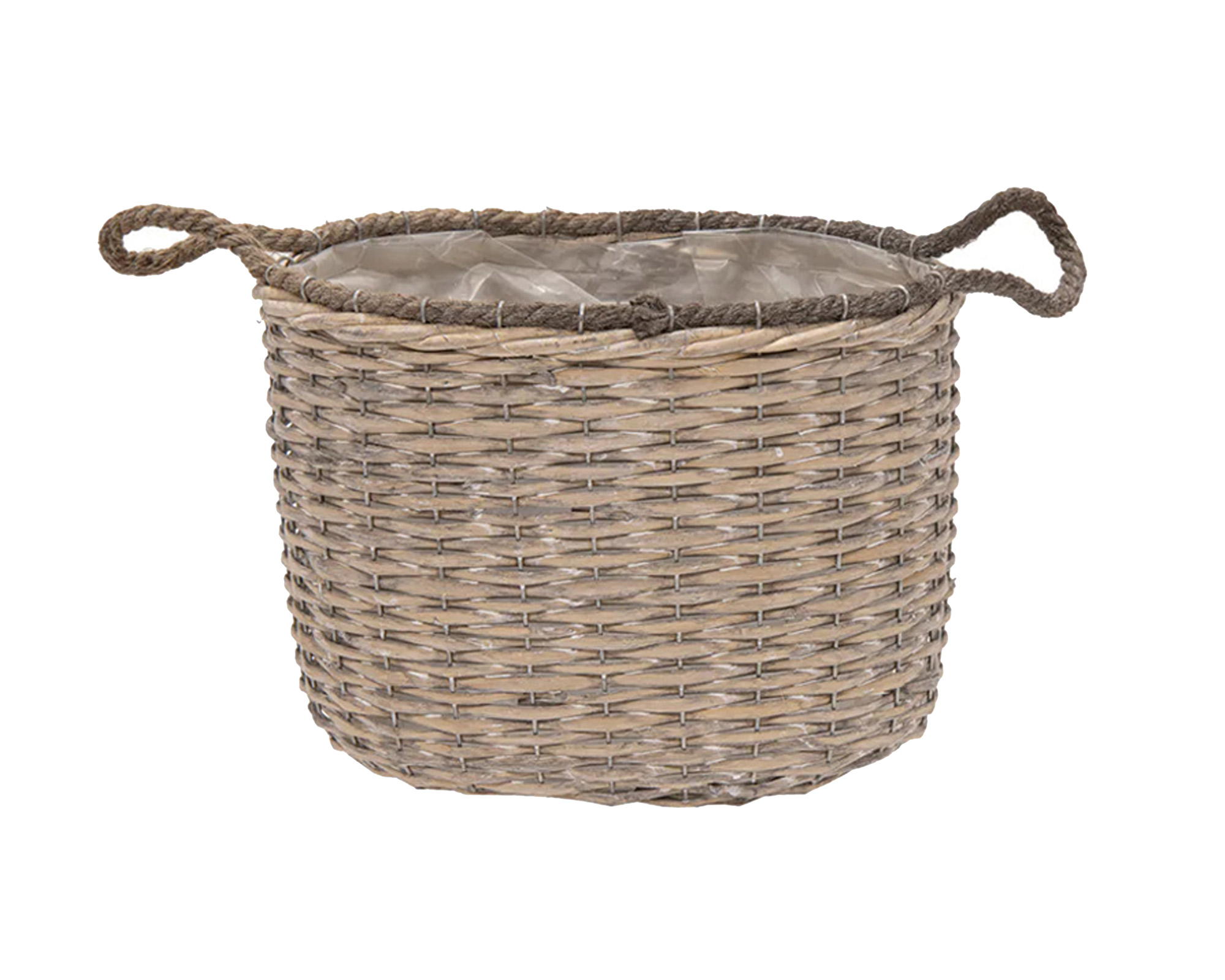 Cesta Ovale Senegal con Manici Large in Salice - Mega Collections