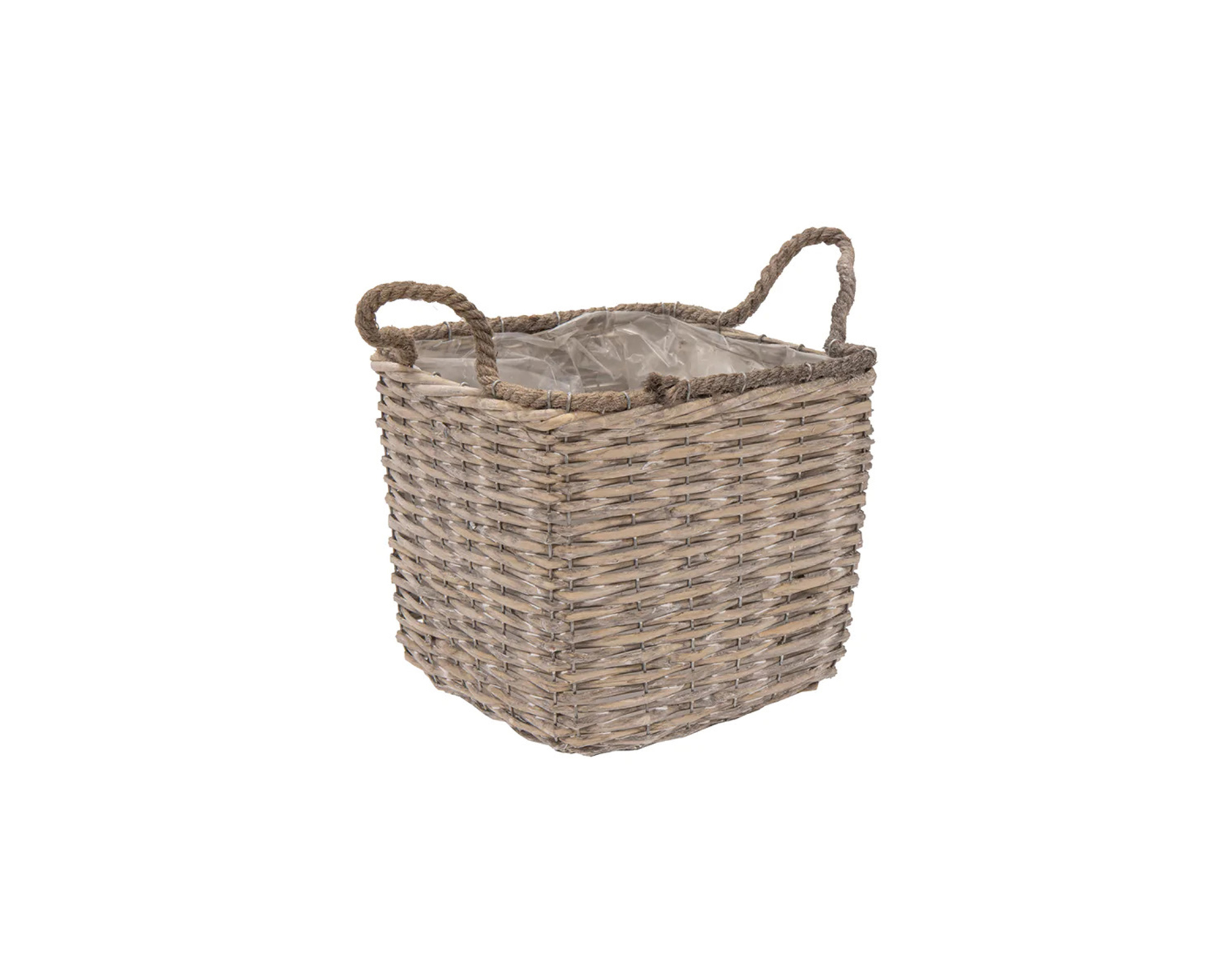 Cesta Quadrato Senegal Corde Small in Salice - Mega Collections