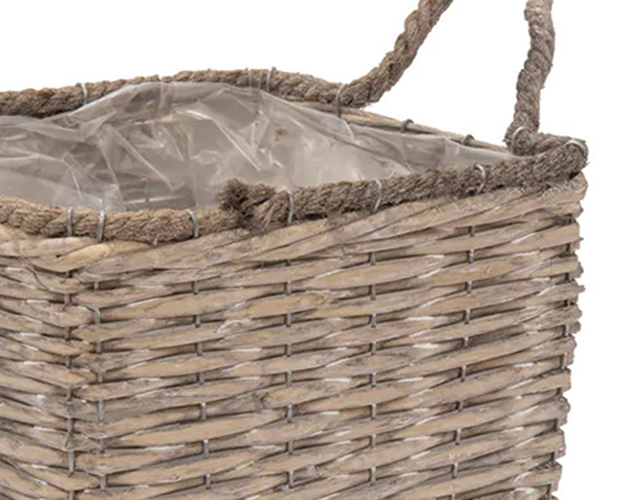 Cesta Quadrato Senegal Corde Small in Salice - Mega Collections - immagine 3