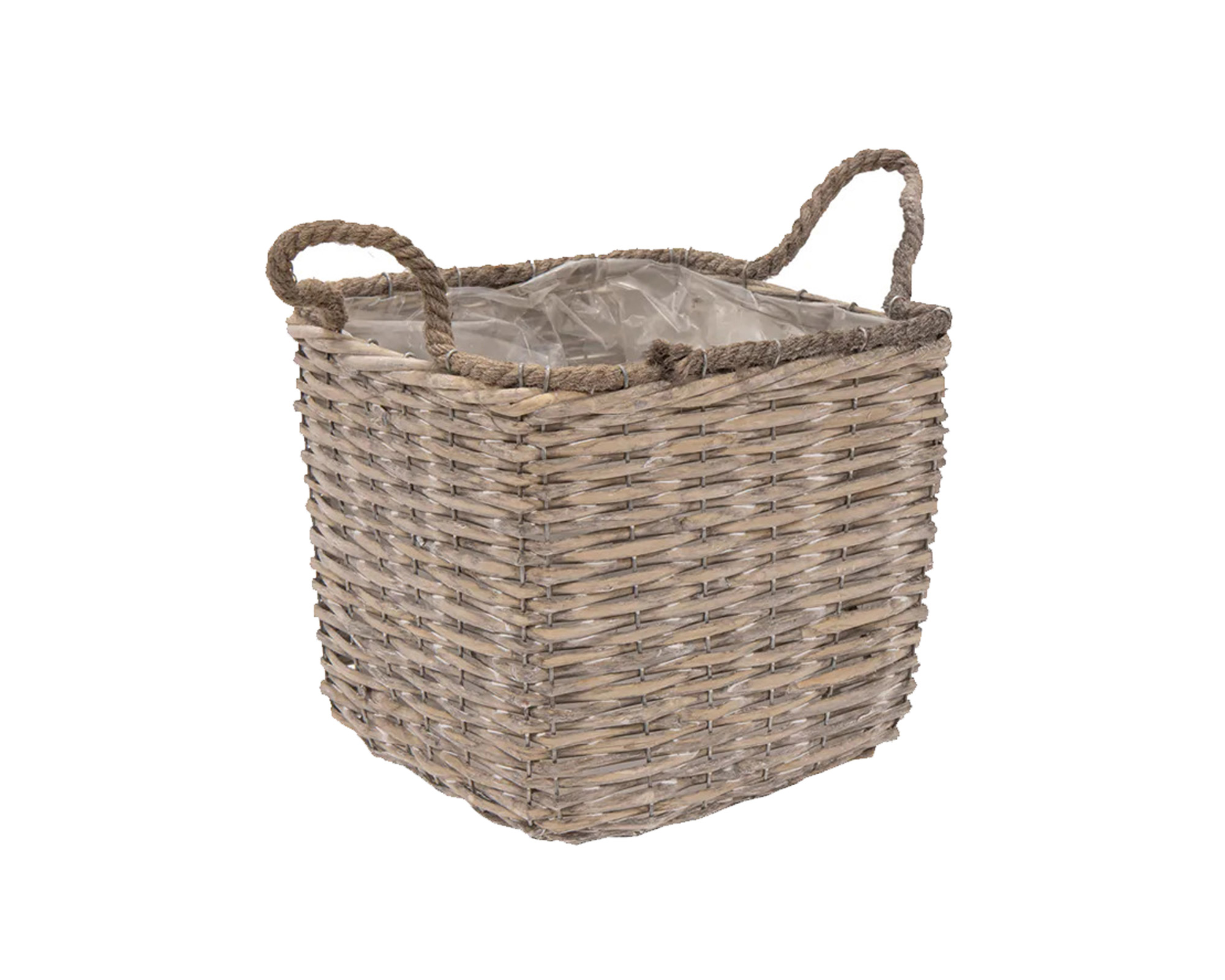 Cesta Quadrato Senegal Corde Medium in Salice - Mega Collections