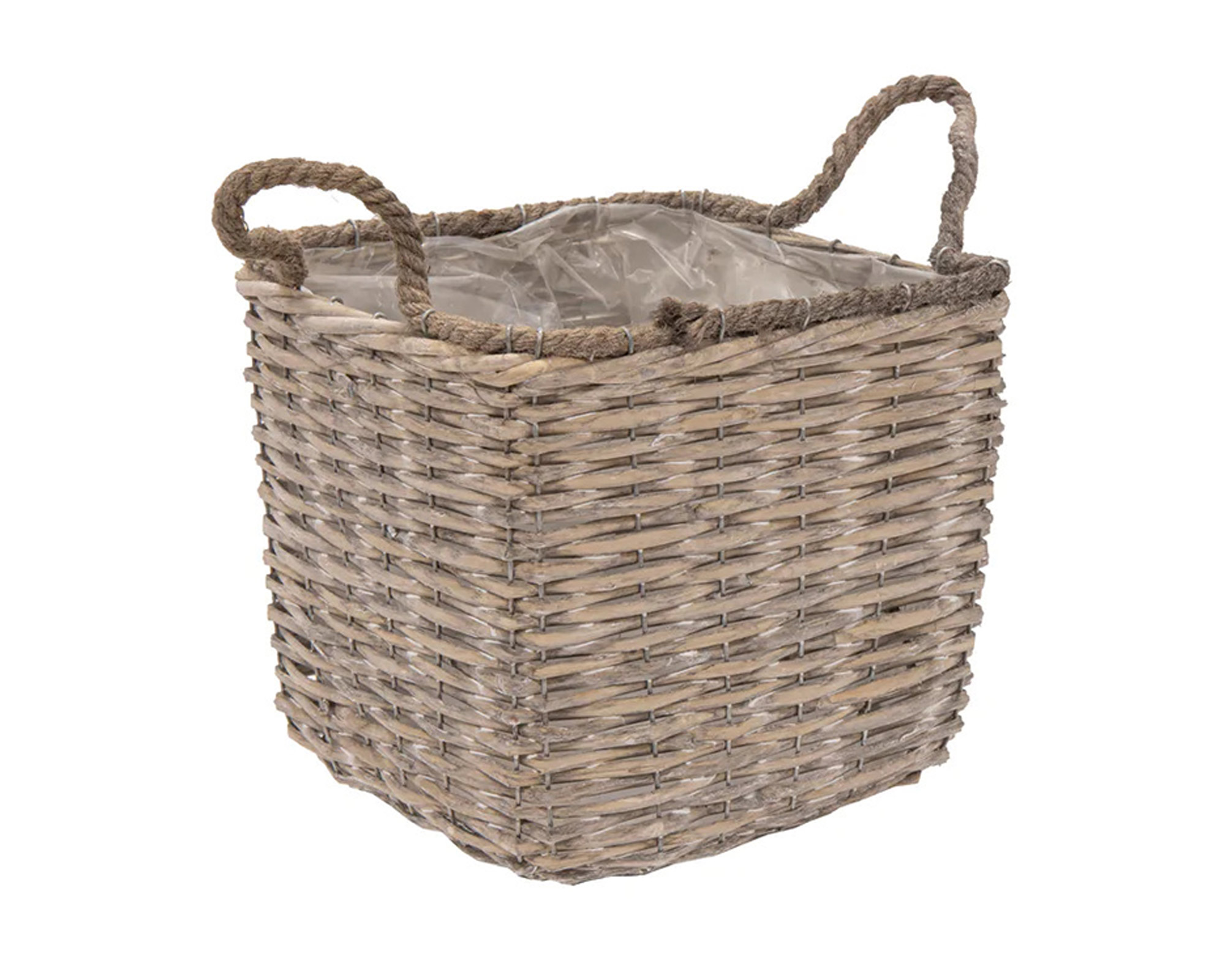 Cesta Quadrato Senegal Corde Large in Salice - Mega Collections