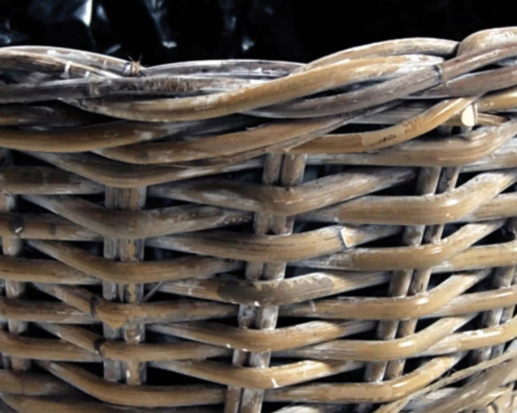 Cesta Rotondo Lana D26x13cm in Rattan - immagine 2