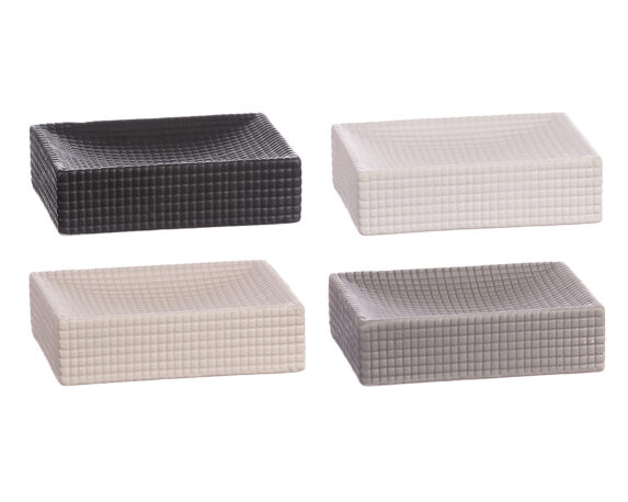 Portasapone Rettangolare in Ceramica