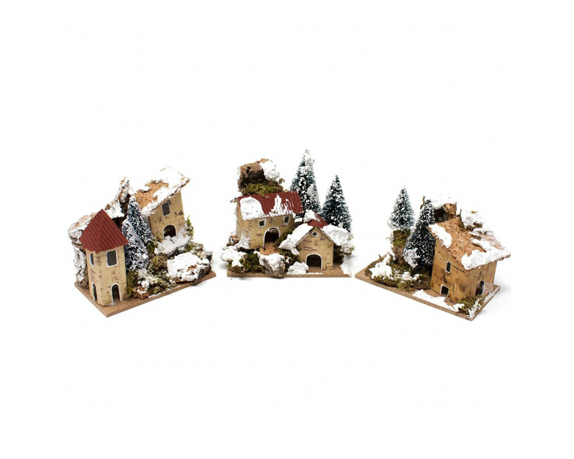 Paesaggio Casetta Realistica In Legno Per Presepe