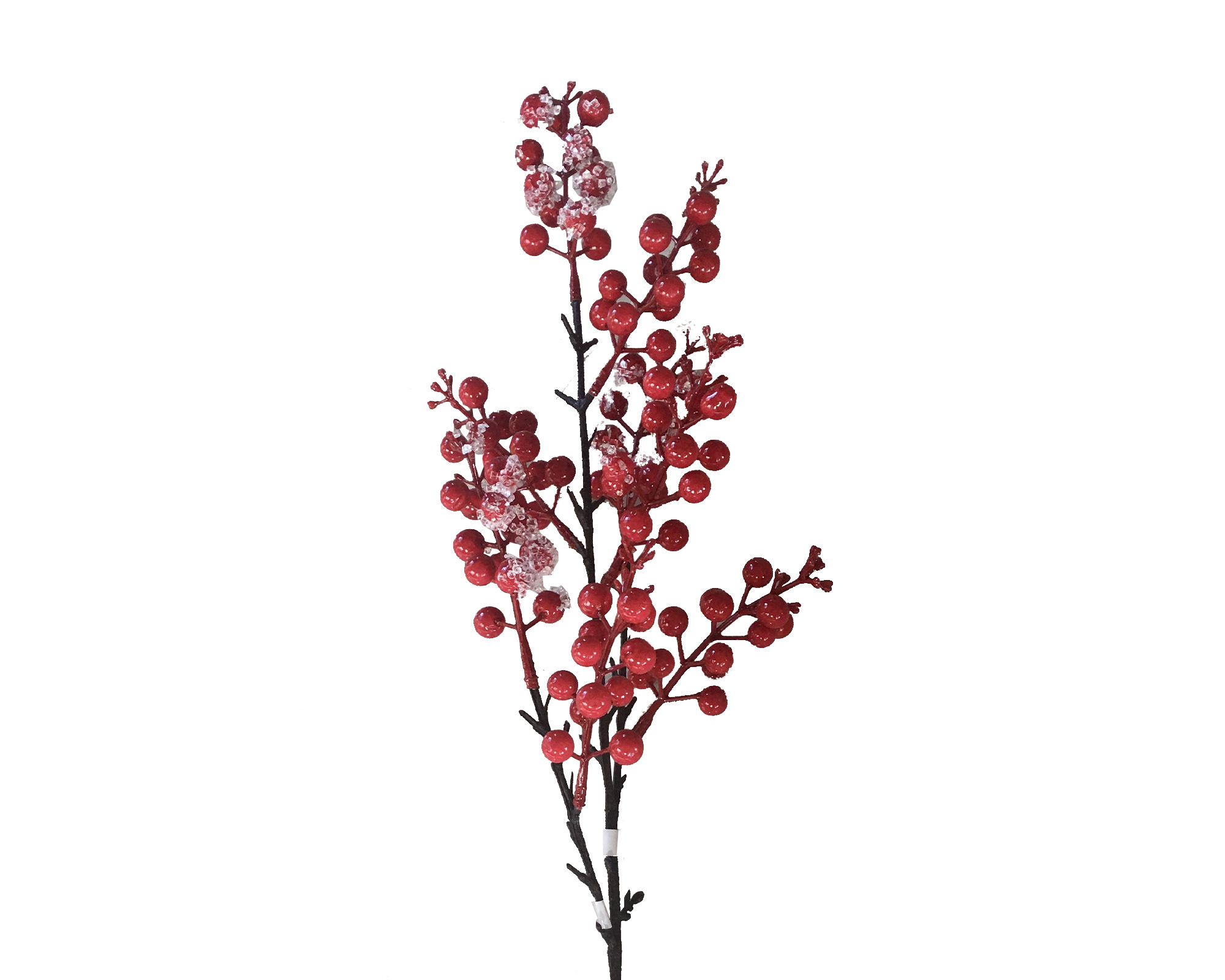 Decorazione Natalizia Ramo Innevato Con Bacche