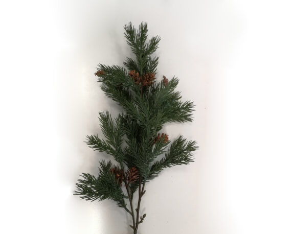 Decorazione Natalizia Ramo Di Pino Con Pigne