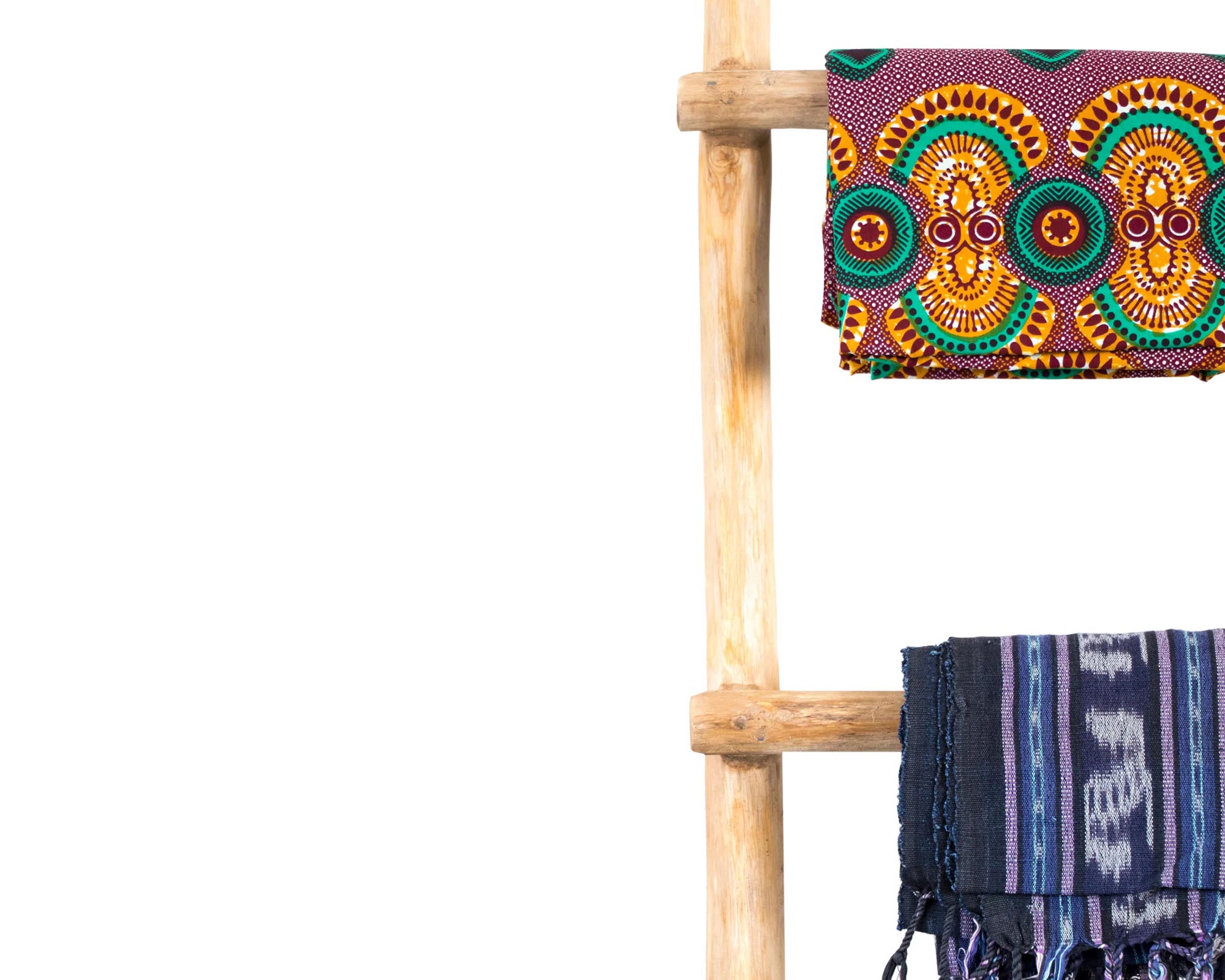 Scala Decorativa In Legno Naturale - Mega Collections