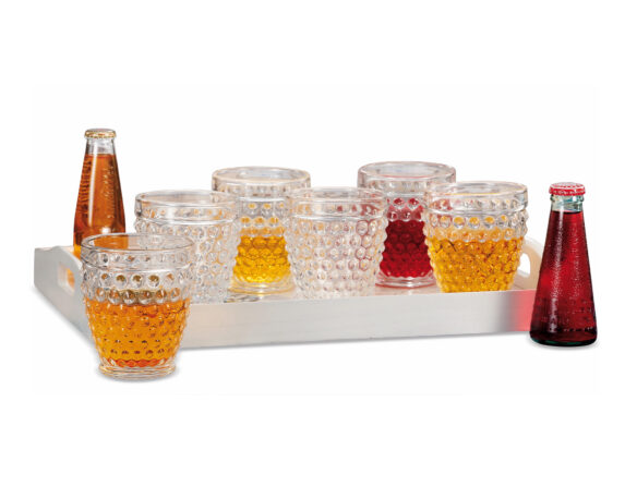 Set 6 Pz Bicchieri In Vetro