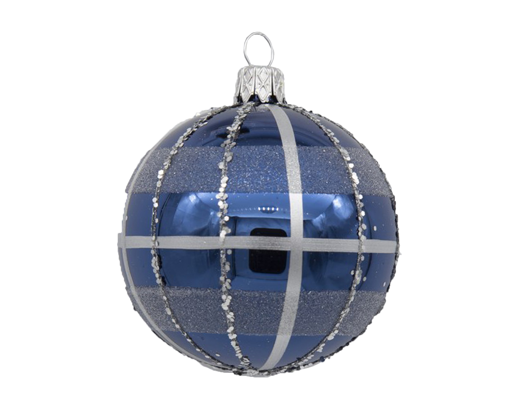 Decorazioni Da Appendere Sfera Scozzese Blu