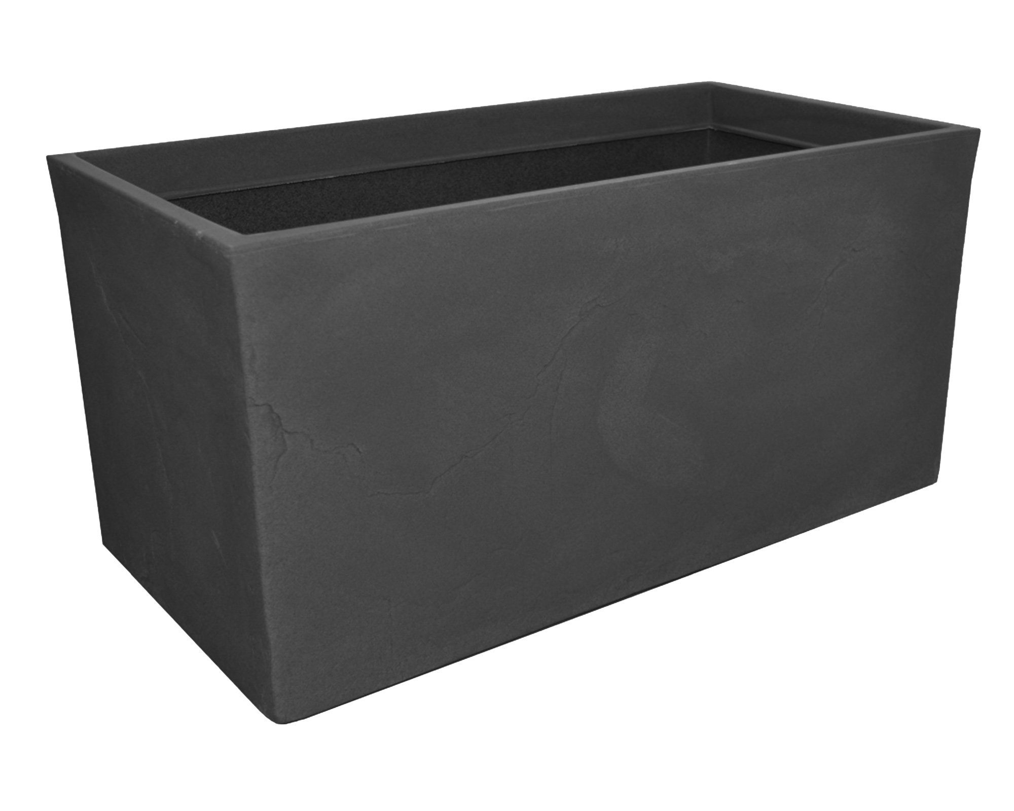 Cassetta Ardesia Graphite Nero 81cm in Resina