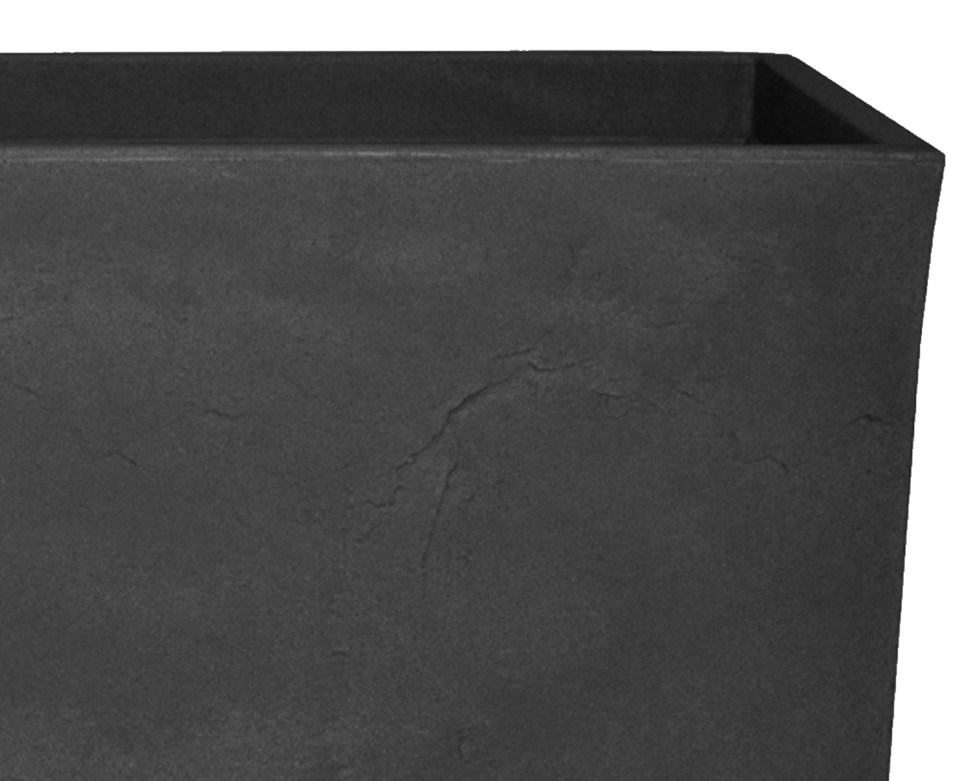 Cassetta Ardesia Graphite Nero 81cm in Resina - immagine 2