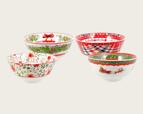 Ciotola Con Decoro Natalizio