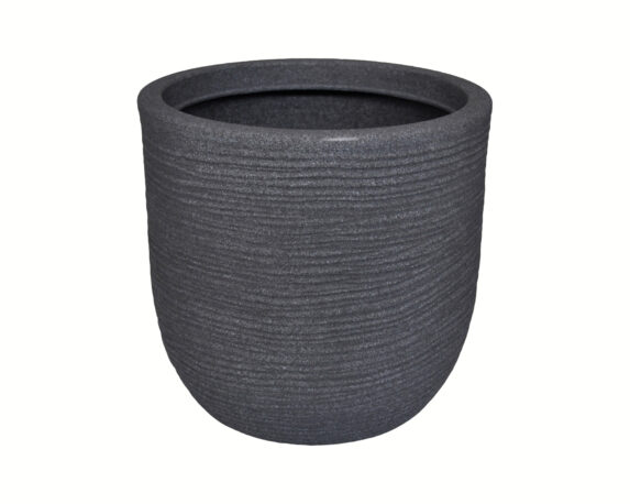 Vaso Conchino Rigato Shabby Ghisa D27cm in Cemento