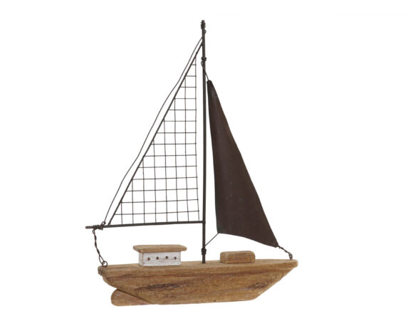 Decorazione Barca in Legno di Pawlonia – Item