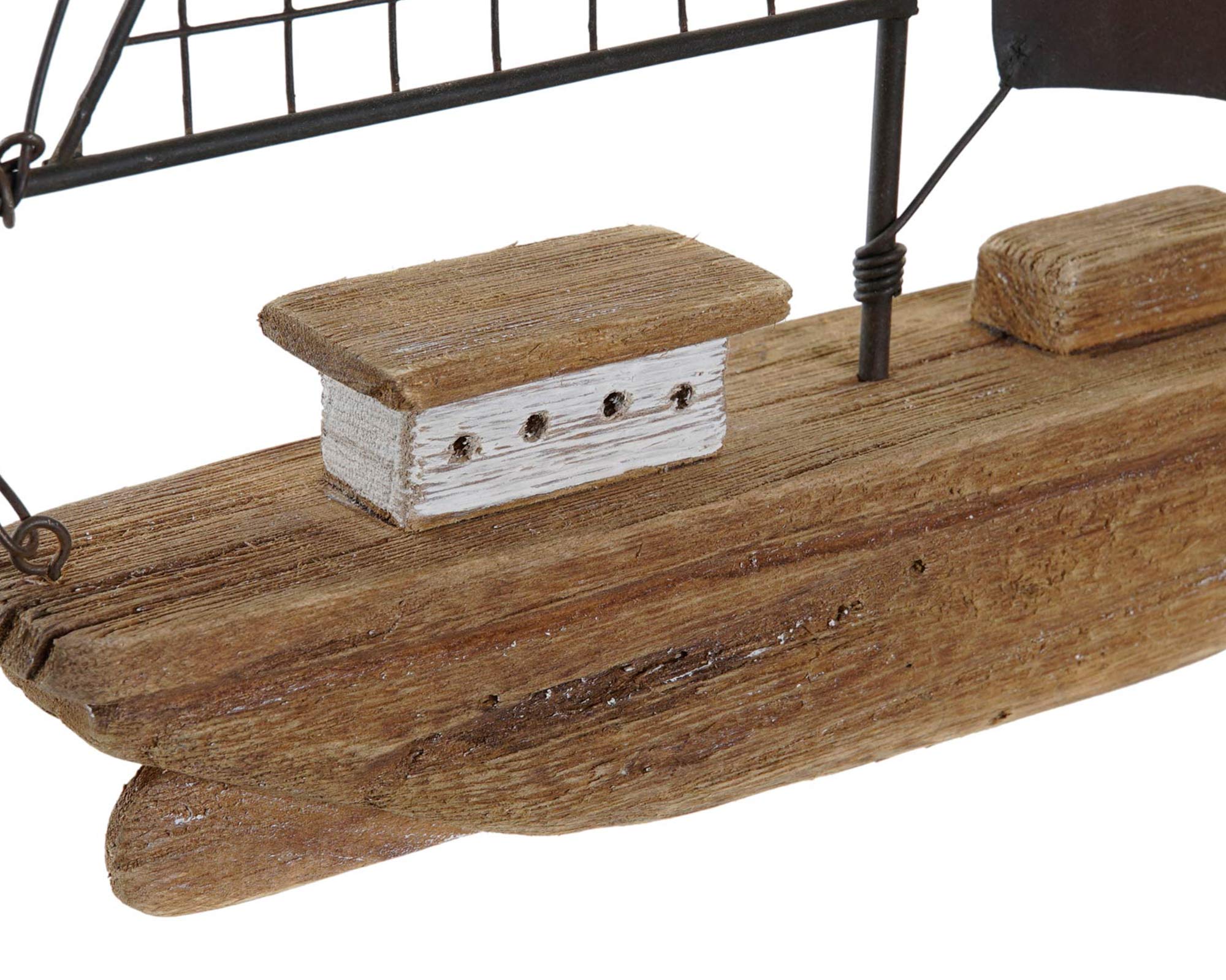 Decorazione Barca in Legno di Pawlonia - Item - immagine 2