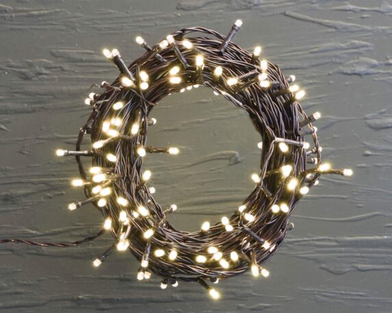 Catena 180 luci led effetto caldo