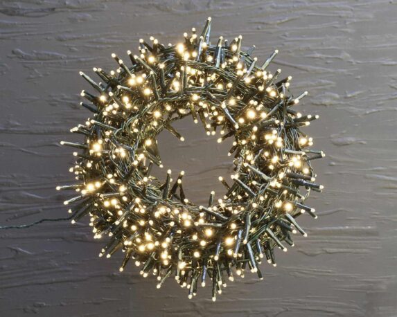 Catena 480 luci led effetto caldo