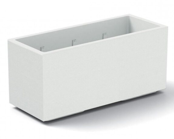 Fioriera Matheria Bianco 75cm in Plastica