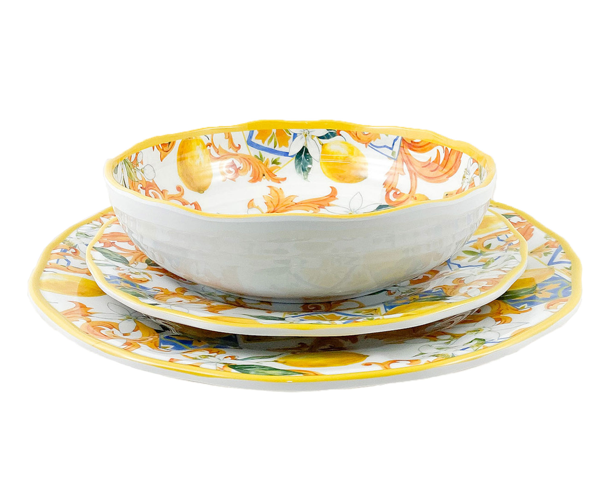 Piatto Da Dessert In Melamina Lemon - immagine 3