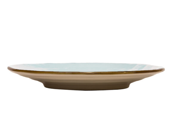 Piatto Da Dessert In Ceramica Turchese