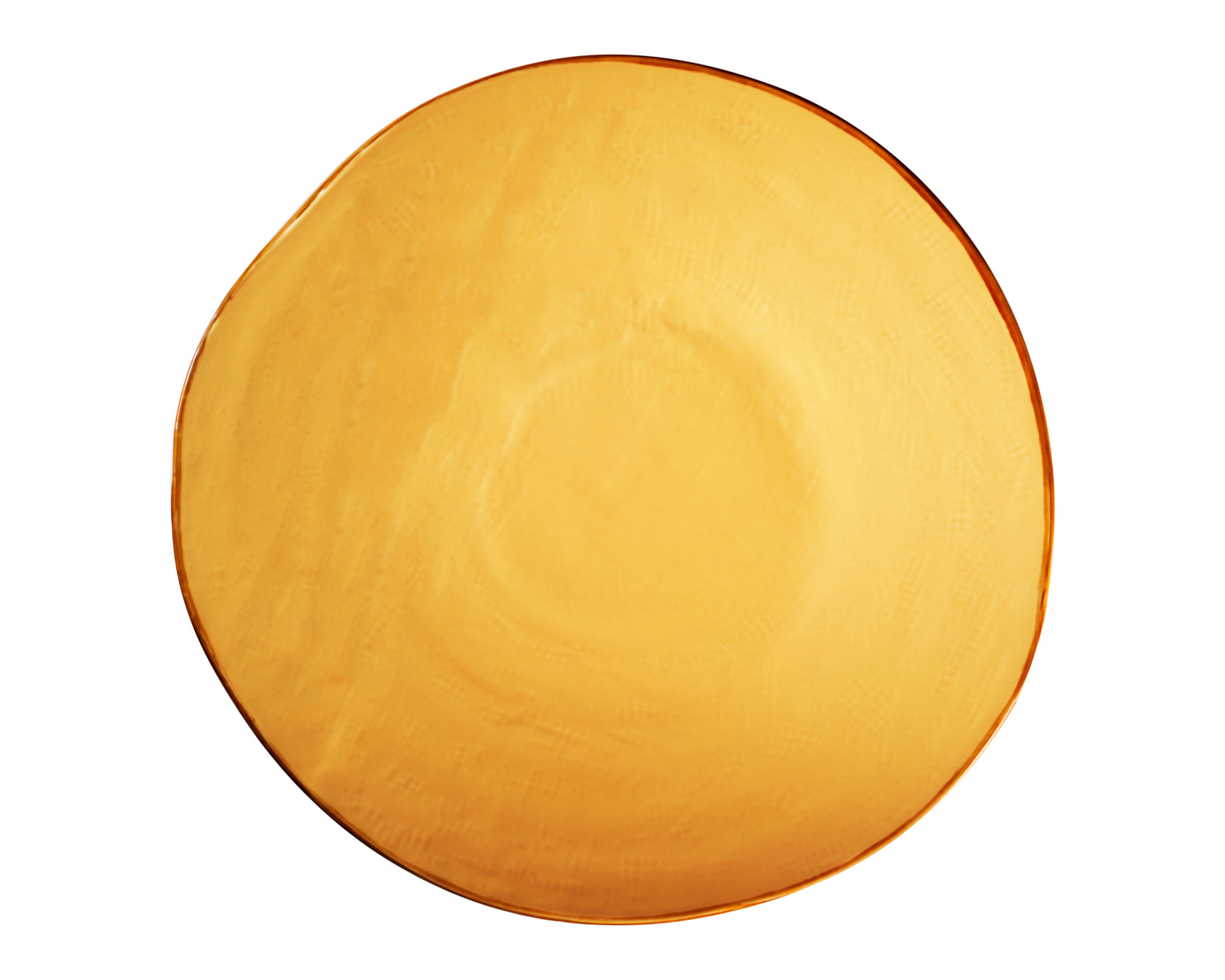 Piatto Piano Giallo In Ceramica - immagine 2