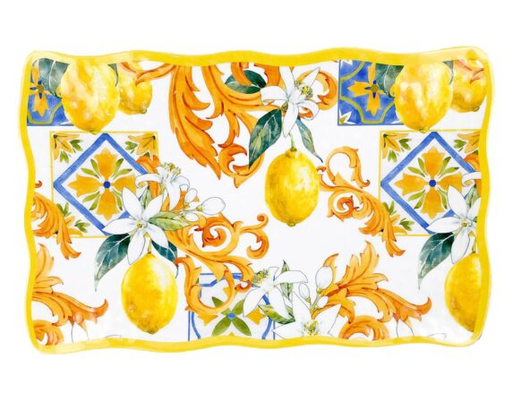 Piatto Rettangolare In Melamina Lemon