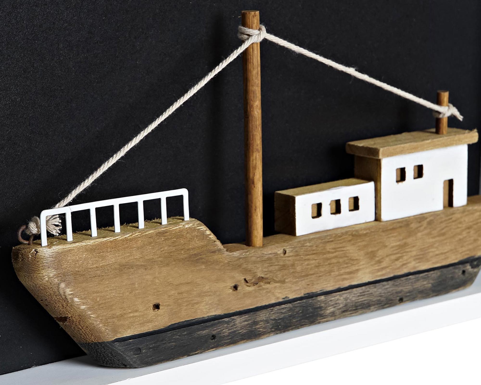 Quadro con Barca in Legno - Item - immagine 2