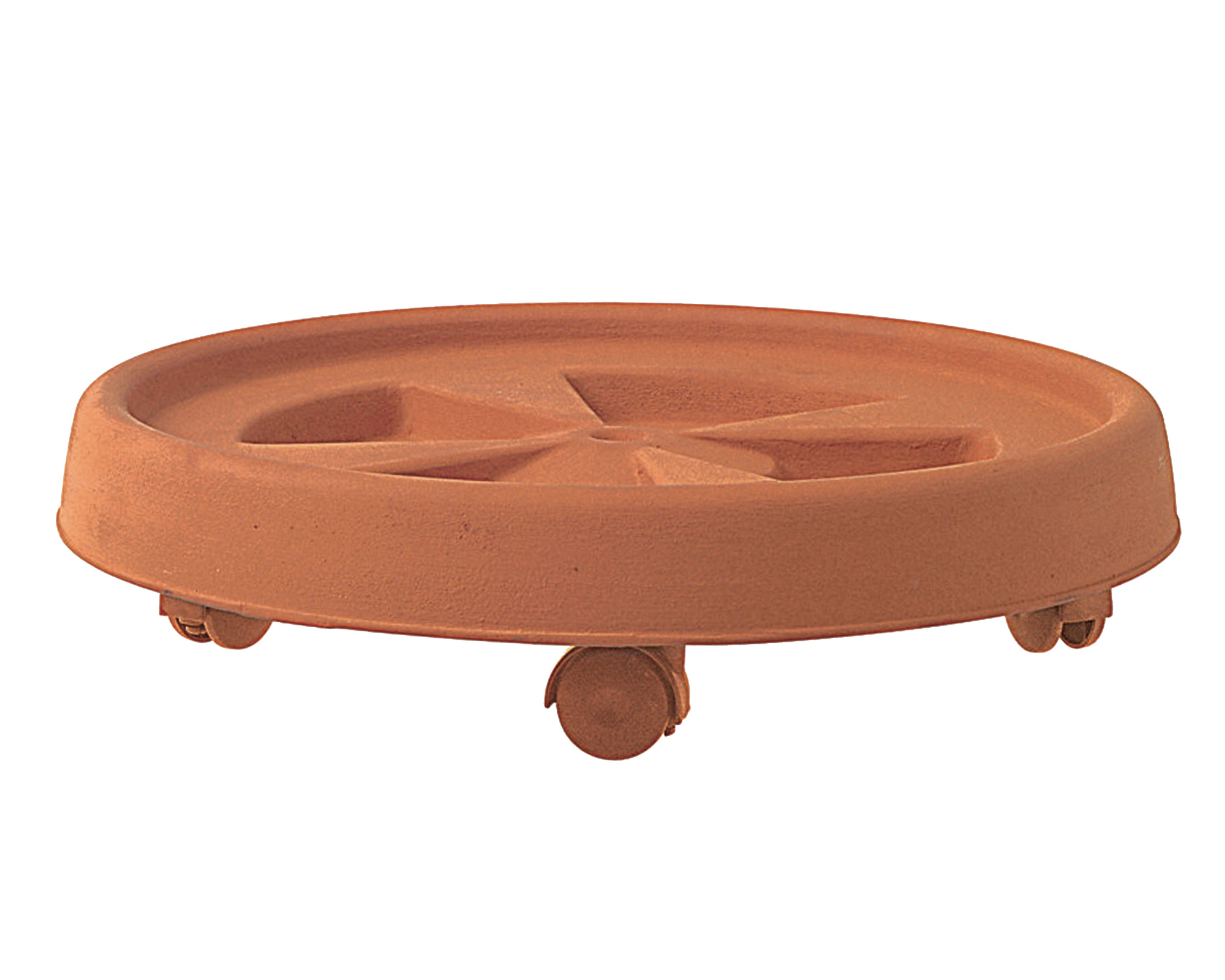 Sottovaso Con Ruote Pegaso Terracotta
