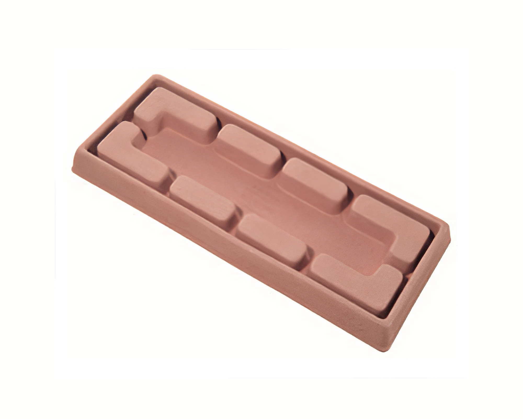 Sottovaso Rettangolare Con Rialzo Terracotta