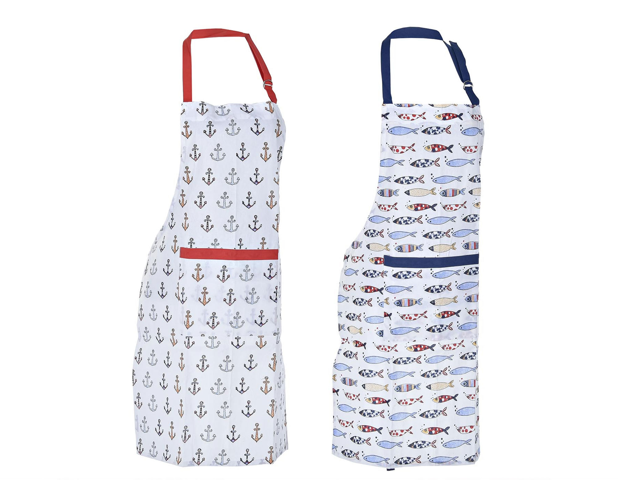 Set 2 Pz Grembiule Costa in Cotone - Item - immagine 2