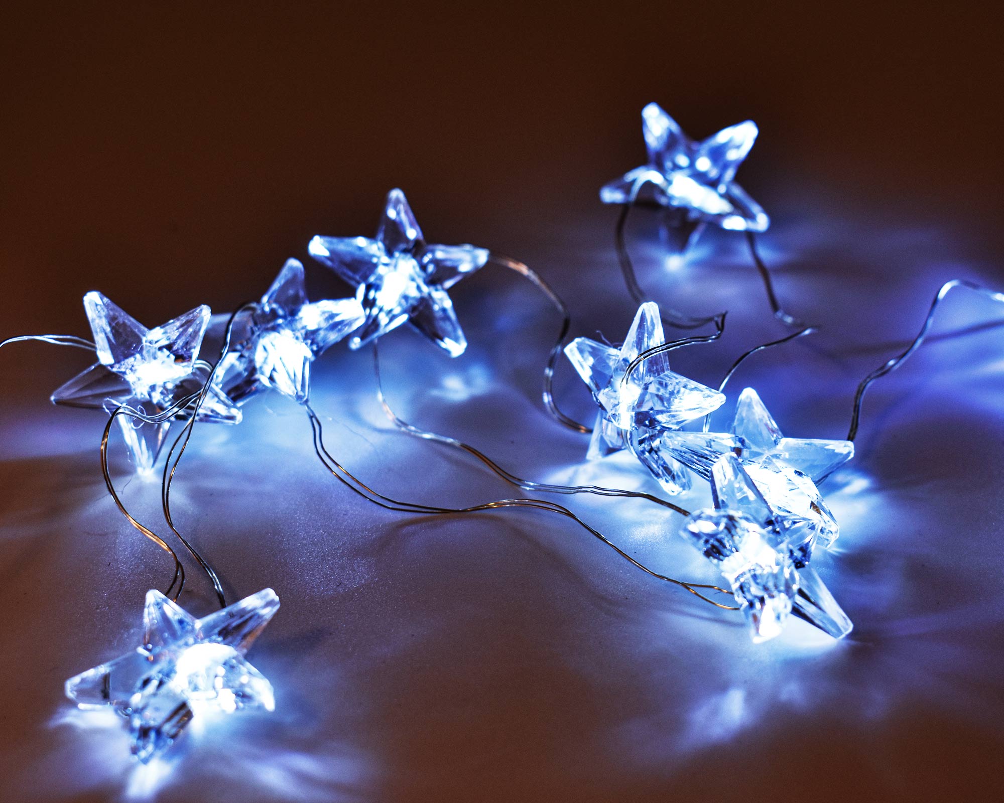 Catena 20 Led Con Stelline - immagine 2