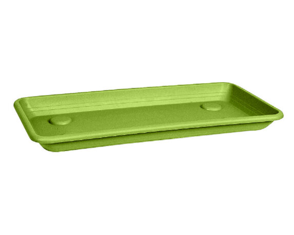 Sottofioriera Rettangolare Athea Verde Tiglio 80cm in Plastica