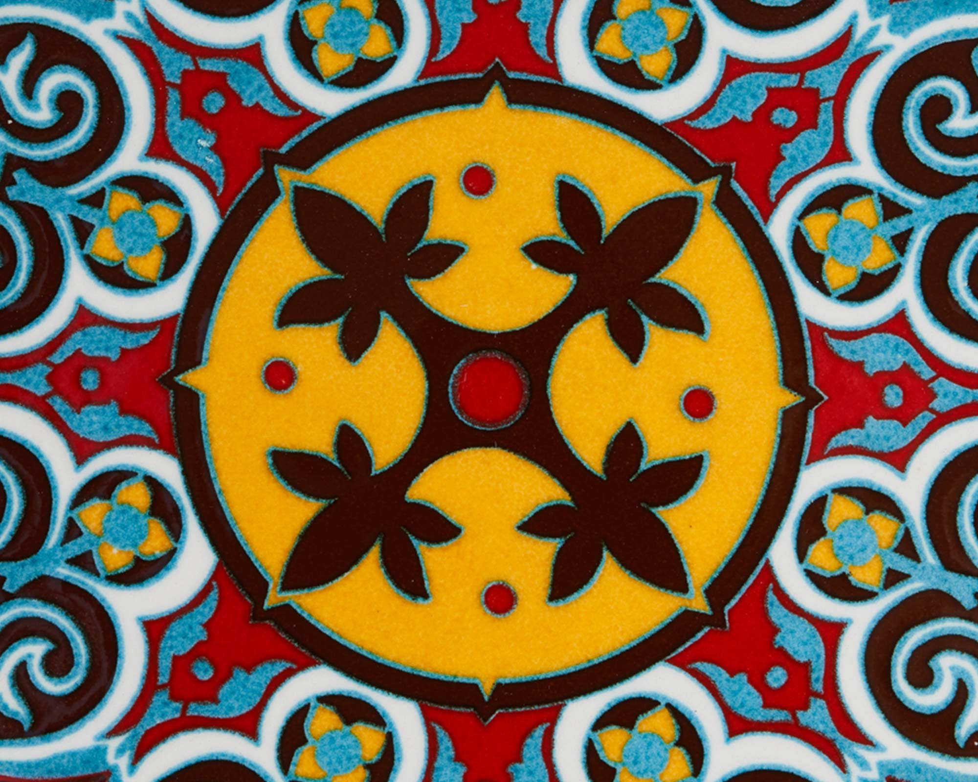 Sottopentola Smerlato Fondo Maioliche In Ceramica - immagine 3