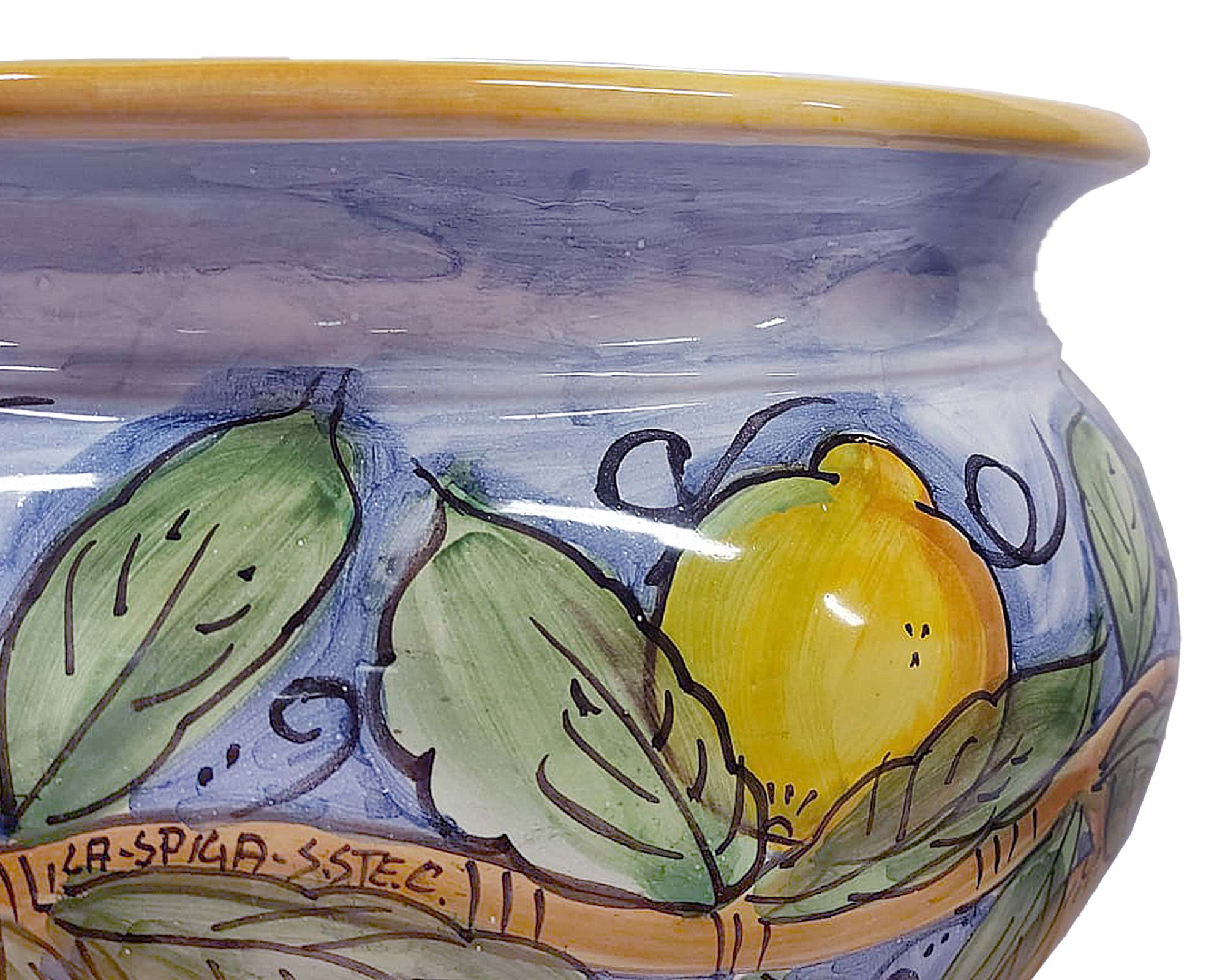 Cachepot Con Decoro Limoni - immagine 2