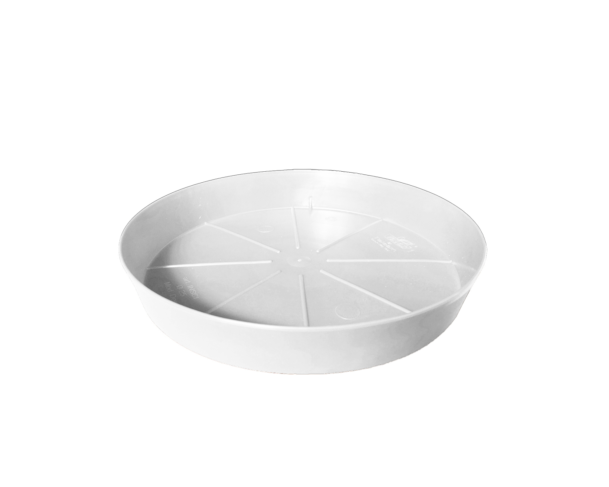 Sottovaso Memphis Bianco D28,5cm in Plastica