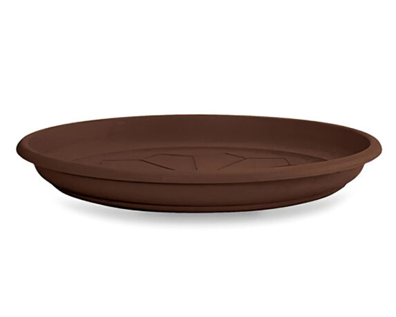 Sottovaso Naxos Tondo Marrone D40cm in Plastica