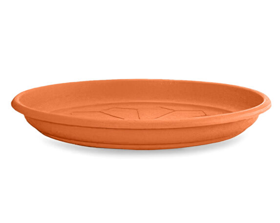 Sottovaso Naxos Tondo Terracotta D40cm in Plastica