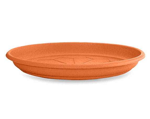 Sottovaso Naxos Tondo Terracotta D48cm in Plastica